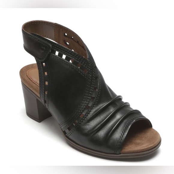 NWT Rockport Cobb Hill Hattie Envelope Black Leather Shoe/Sandal Size 9M - Picture 6 of 10